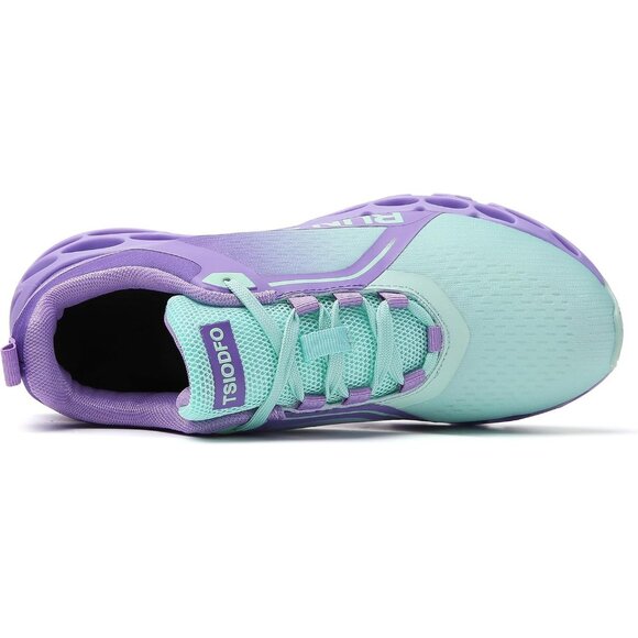 Women's Lake Blue Purple Running Walking Tennis Blade Athletic Sneakers Shoes - Picture 3 of 6